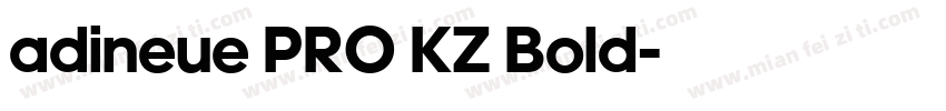 adineue PRO KZ Bold字体转换